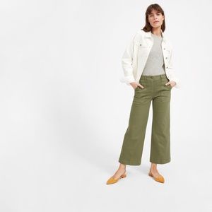 Everlane Wide Leg Cropped Utility Pant